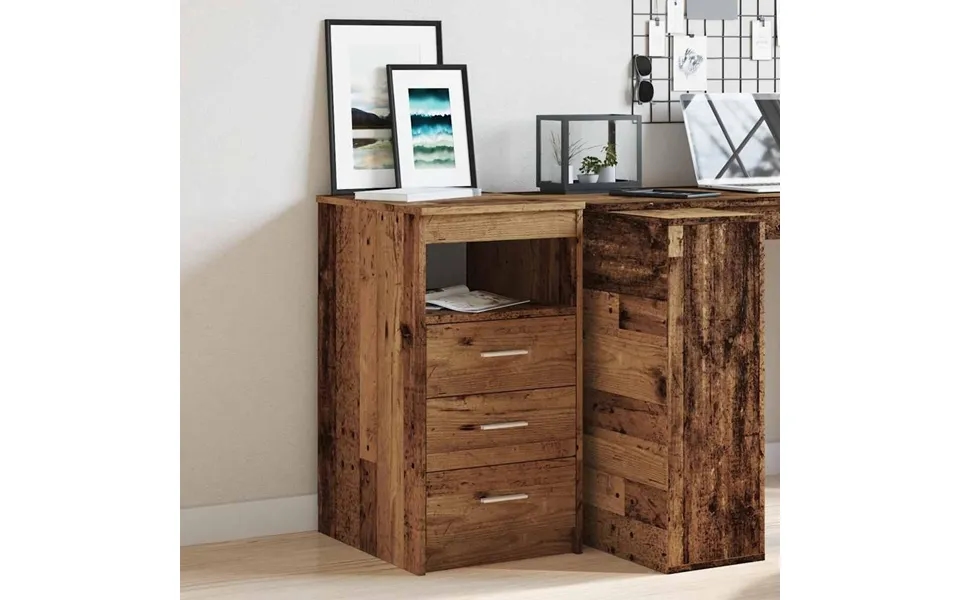 Skuffeskab 40x50x76 Cm Konstrueret Træ Gammelt Træ