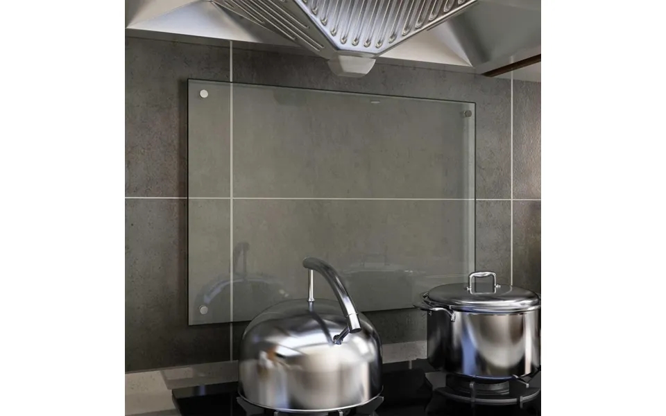 Stænkplade 70x50 Cm Hærdet Glas Gennemsigtig