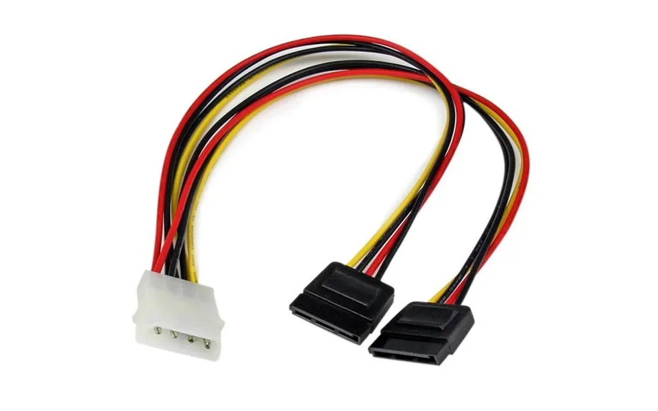 Strømkabel Splitter Startech Pyo2lp4sata - Molex Til 2× Sata, 30 Cm