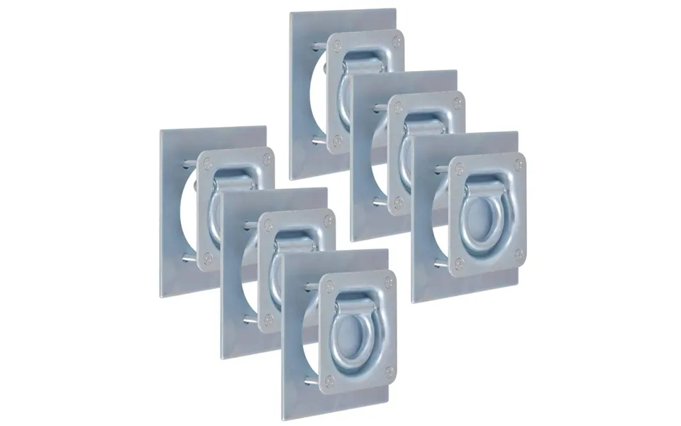 Surringsringe Til Trailer 6 Stk. Galvaniseret Stål 2000 Kg