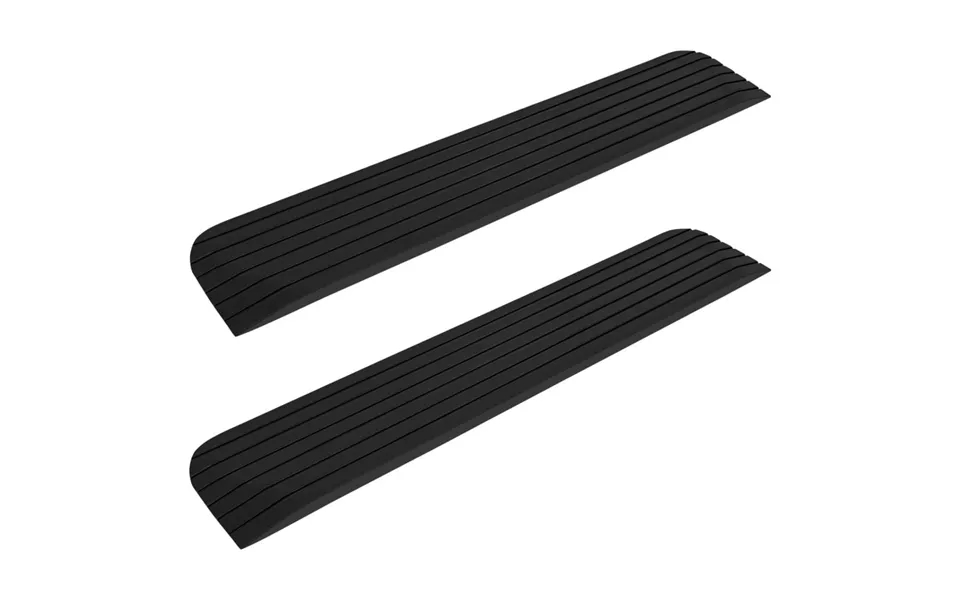 Tærskelramper 2 Stk. 110x21x2,5 Cm Gummi