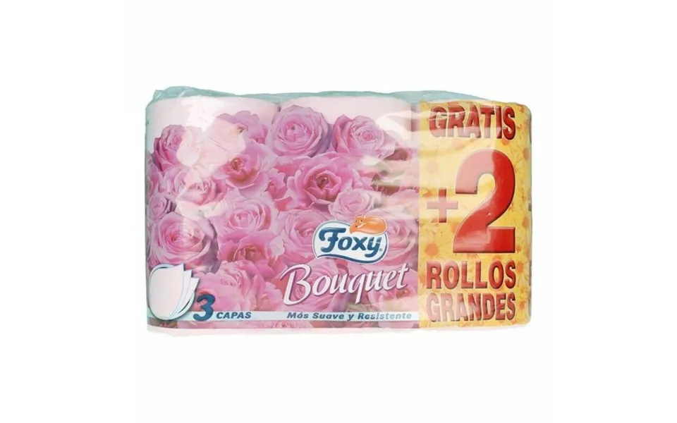 Toiletpapir Foxy Bouquet 3 Lag - 6 Dele