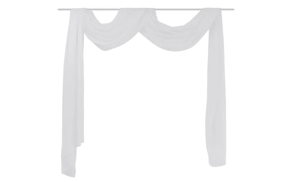 Tynde Voile Gardiner 140 X 600 Cm Hvid