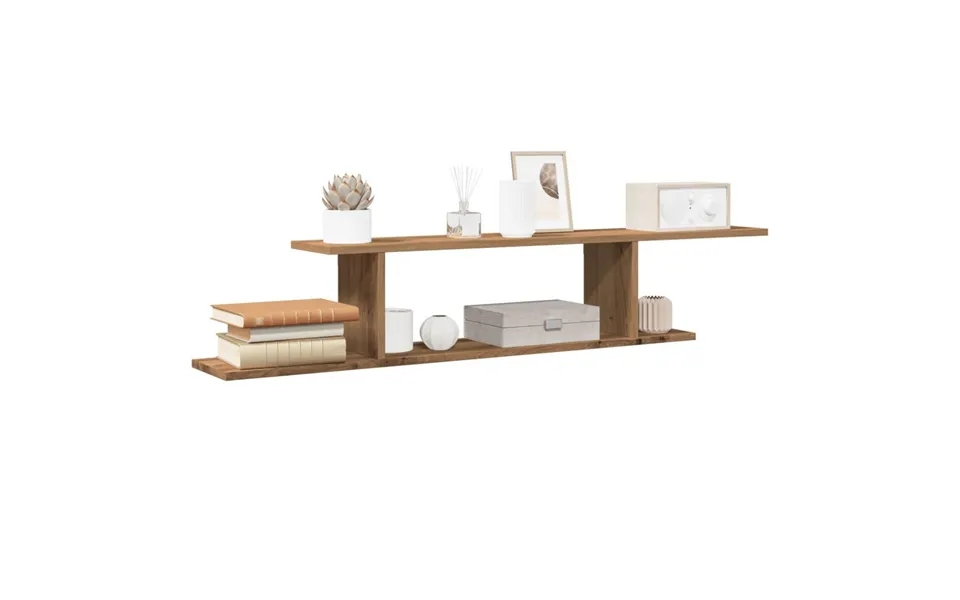 Væghængt Tv-hylde 125x18x23 Cm Konstrueret Træ Kunsteg