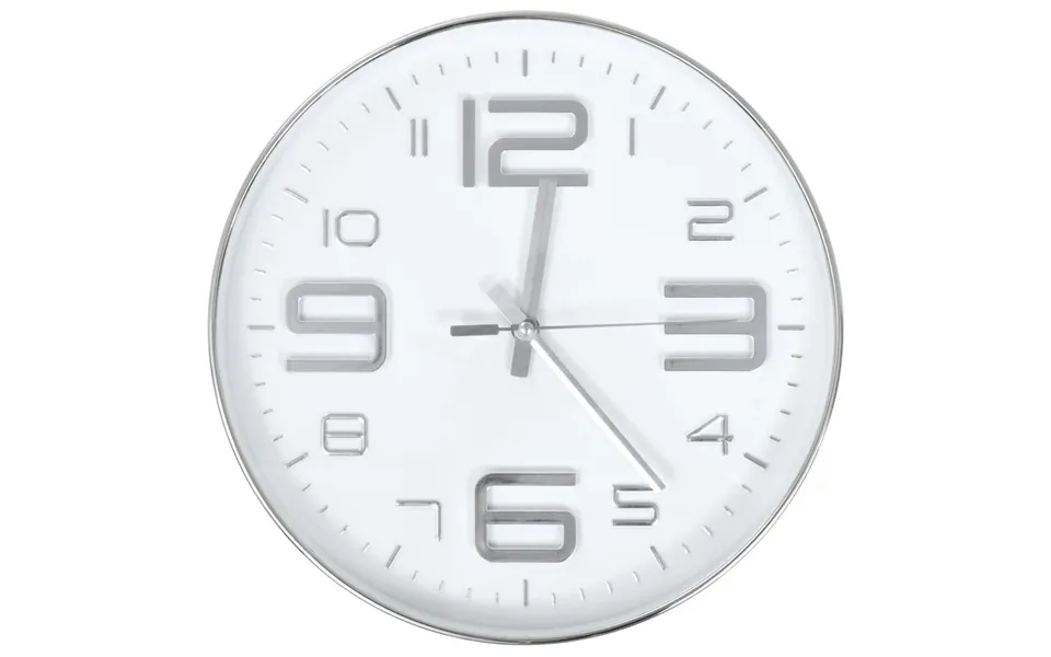 Vægur 30 Cm Sølvfarvet