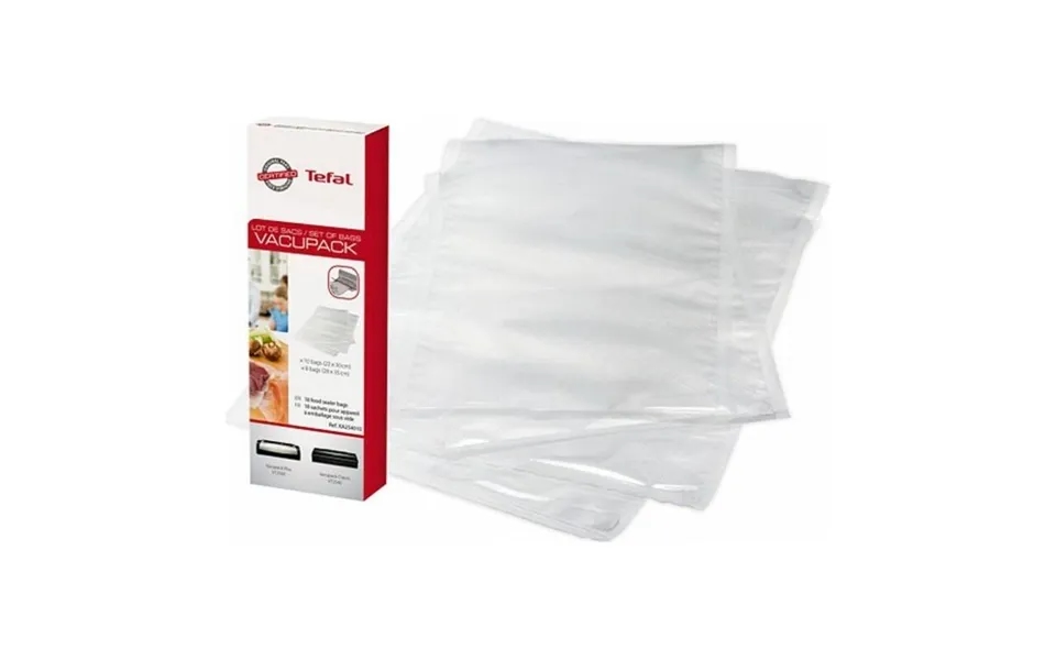 Vakuumposer Tefal Vacupack Xa254010 - Gennemsigtige, Til Fryser Og Mikroovn