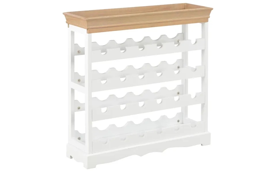 Vinskab 70 X 22,5 X 70,5 Cm Mdf Hvid