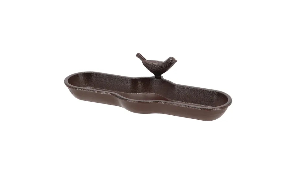 Fuglebad Brun Støbejern - L29.5xd13xh7.1 Cm