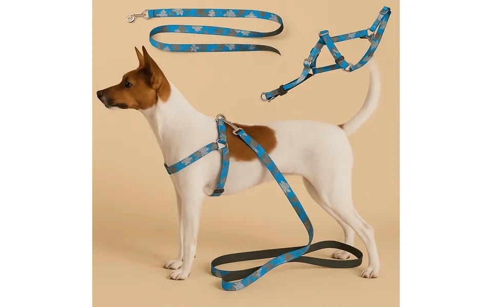 Gåsele Med Line Til Hund Eller Kat Str. M Justerbar - Komfortabel Og Holdbar 124 Cm Line