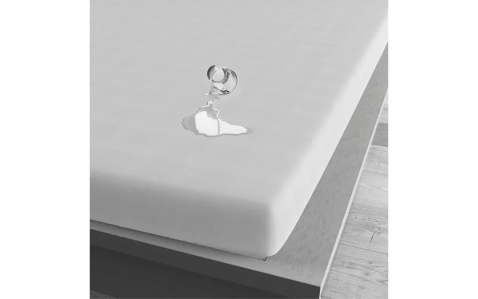 Vandtæt Inkontinenslagen Til Topmadras Hvid 100% Jersey Bomuld Åndbart & Anti-allergisk - 90x200 Cm