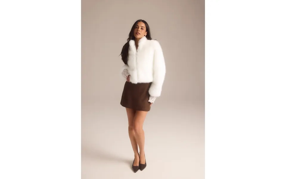 Faux Suede Mini Skirt