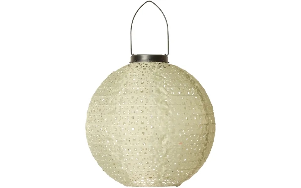 Lanterne M. Solceller Rund - Lys Grøn