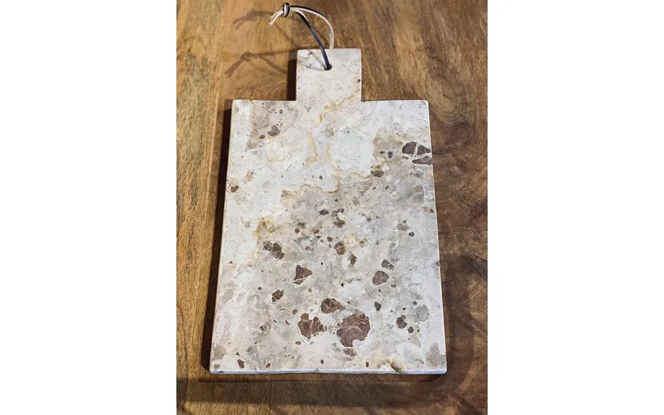 Skærebræt, Marmor - Beige -stor