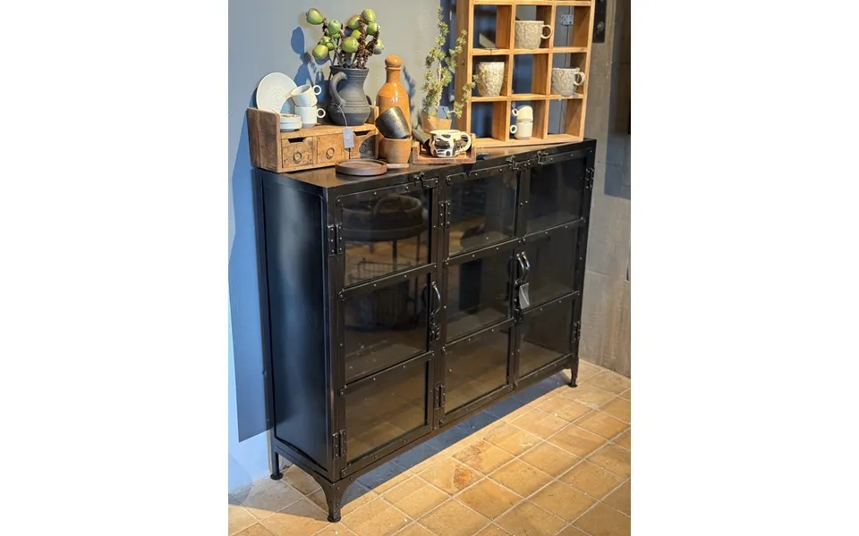 Smal Jern Skænk - Sort