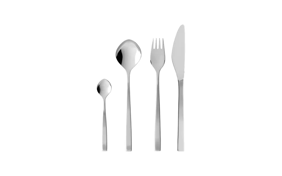 Gense Bestiksæt Fuga 16 Dele Mat Blankt Stål