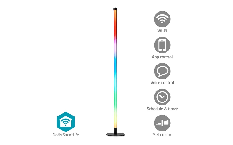 Nedis - Smartlife Stemningslys Wi-fi Tube 180 Lm Rgbic Varm Til Kølig Hvid 2700