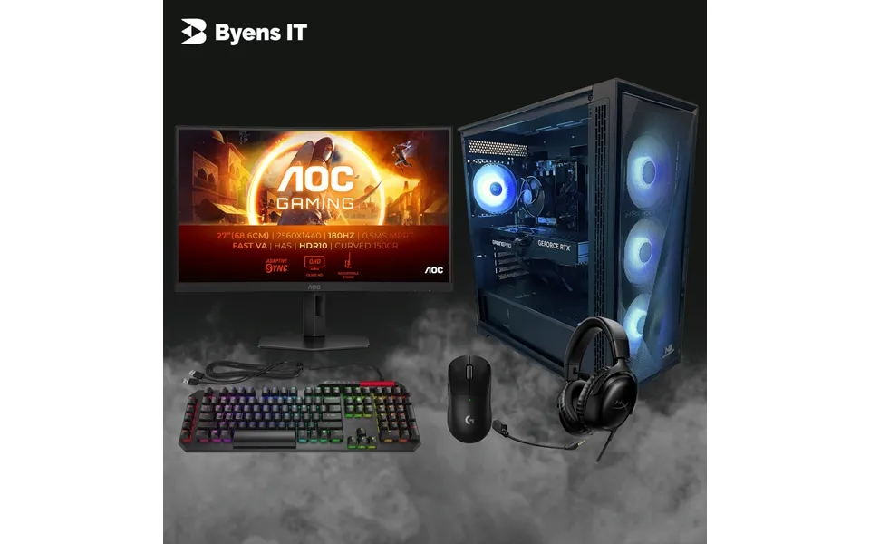 High-end Gamer Pakke I5-14400f Rtx 5070 Ti 32gb 2tb