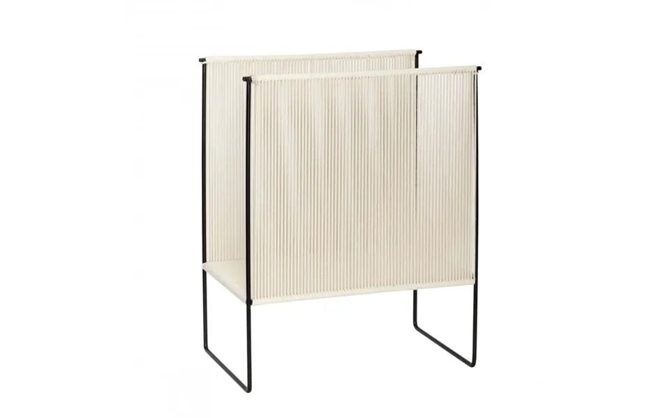 String - Magasinholder, I Natur Sort Metal