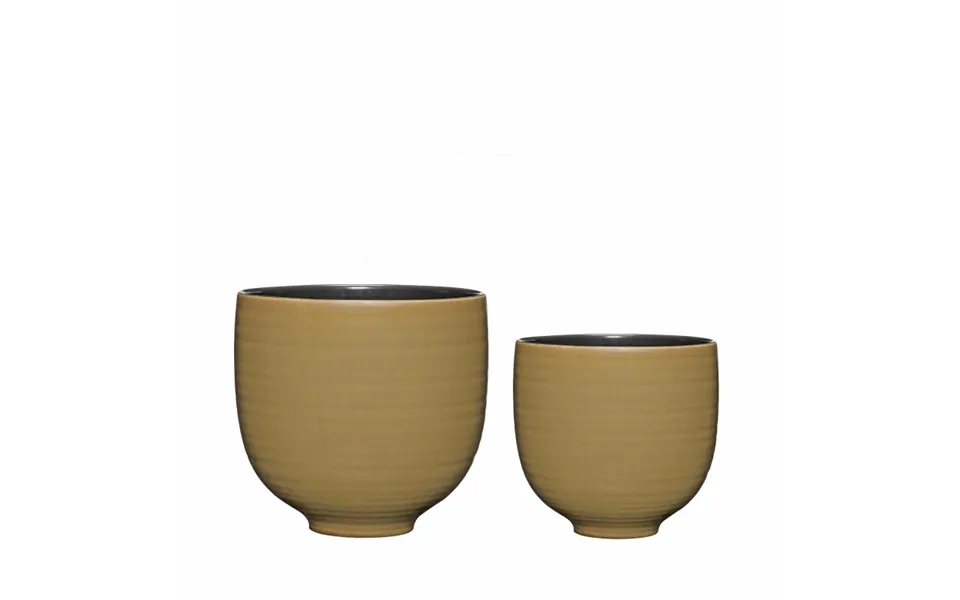 Yuka Potte Grøn Sæt Af 2