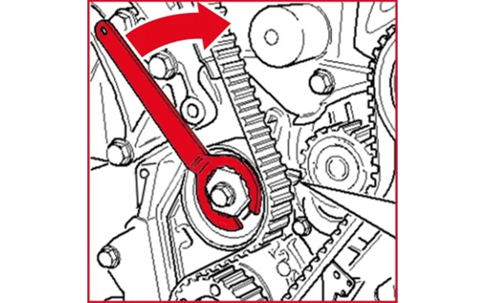 Ks Tools Nøgle - Tandremsspænding 1503016 For Vw