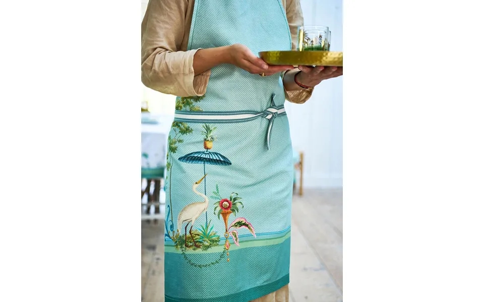 Apron Jolie Heron Big Blue 85x88cm