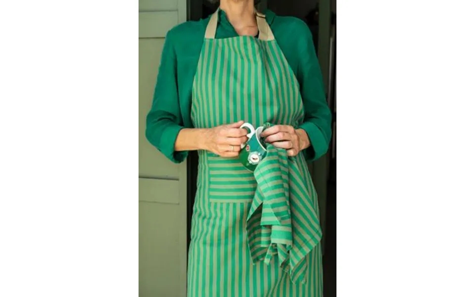 Apron Stripes Green 72x89.5cm
