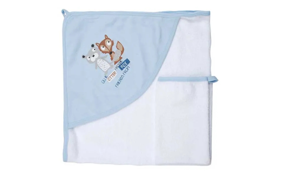 Casadecor Hættehåndklæde Og Vaskehandske Til Baby Ræv