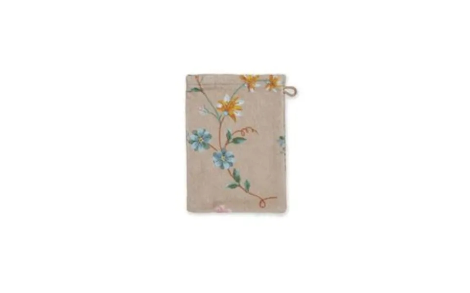 Pip Les Fleurs Khaki 16x22 Vaskehandske