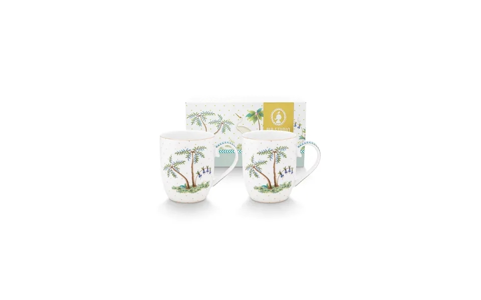 Set 2 Mugs Small Jolie Dots Gold 145ml