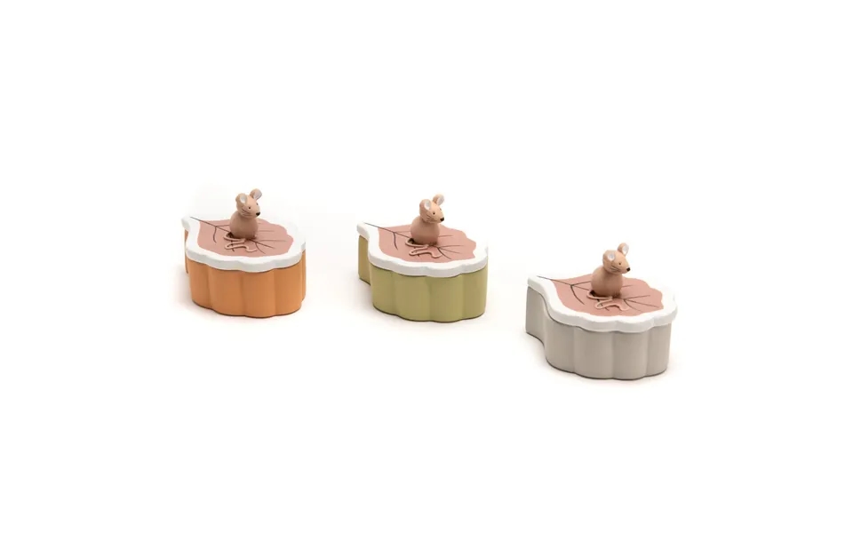 Tandæske Blad-beige