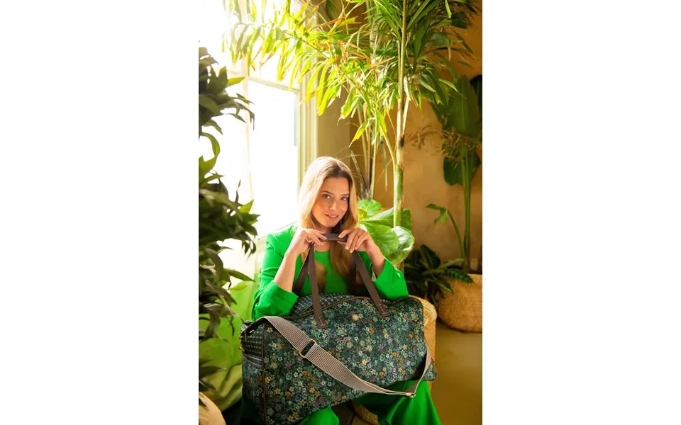 Tovy Weekend Bag Large Tutti I Fiori Green 65x25.5x35cm
