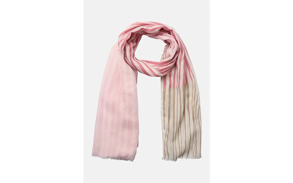 Langt - Næsten Gennemsigtigt Sjal Med Striber