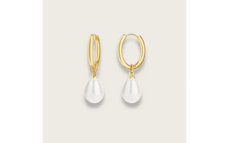 Andrea Perleøreringe Guldbelagt