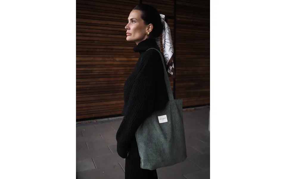 Chantilly Lille Tote Bag I Grønt Fløjl