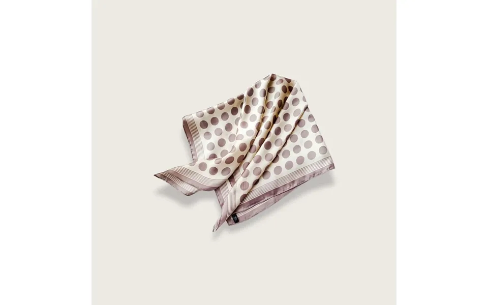Elizabeth Tørklæde Med Polkaprikker Lavendelgrå