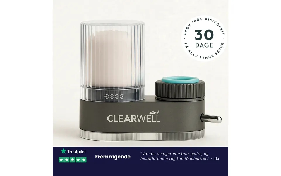 Clearwell Vandfiltrering Startpakke - Sort