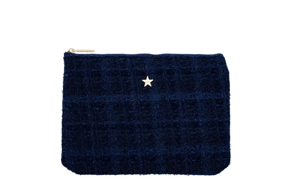Dark Tweed Small Pouch Dark Navy Blue