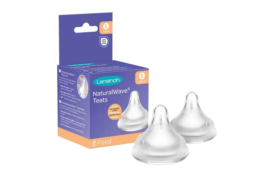 Lansinoh Naturalwave Bottle Nipple Slow Flow 2pcs