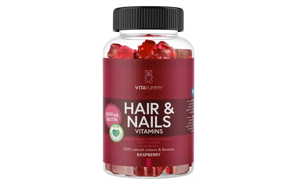 Vitayummy Hair & Nails Raspberry 60pcs