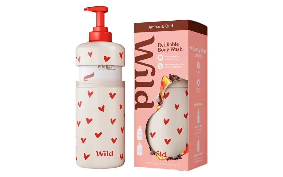 Wild Body Wash Heart Case Amber Oud 300ml