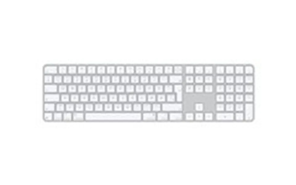 Apple Magic Keyboard With Touch Id And Numeric Keypad Tastatur Trådløs Dansk