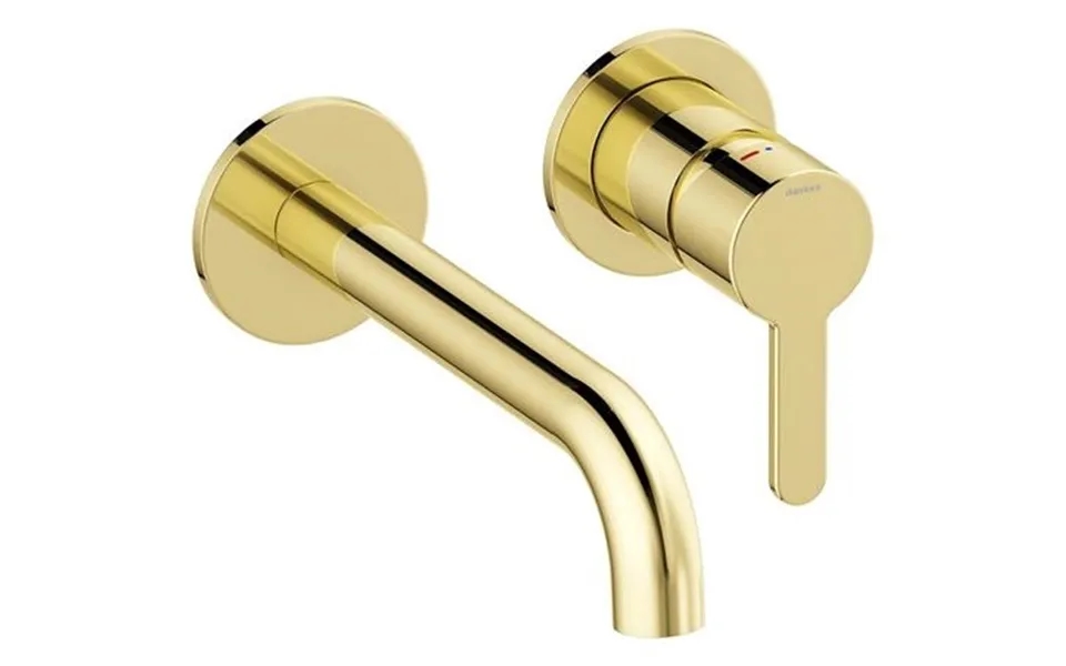 Damixa Silhouet Yderdele - Til Håndvask Indbygning, 180 Mm Tud, Poleret Messing Pvd