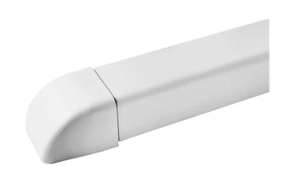 Kanal Vægtilslutning Model No.2 90 Grader Uden Flange. Farve I Hvid