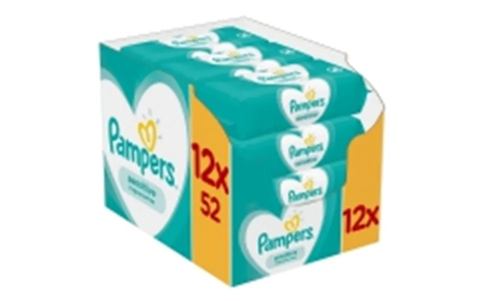 Pampers Sensitive Vådservietter Til Baby - Dermatologisk Testet, Allergivenlig, Neutral Ph, Parfumefri