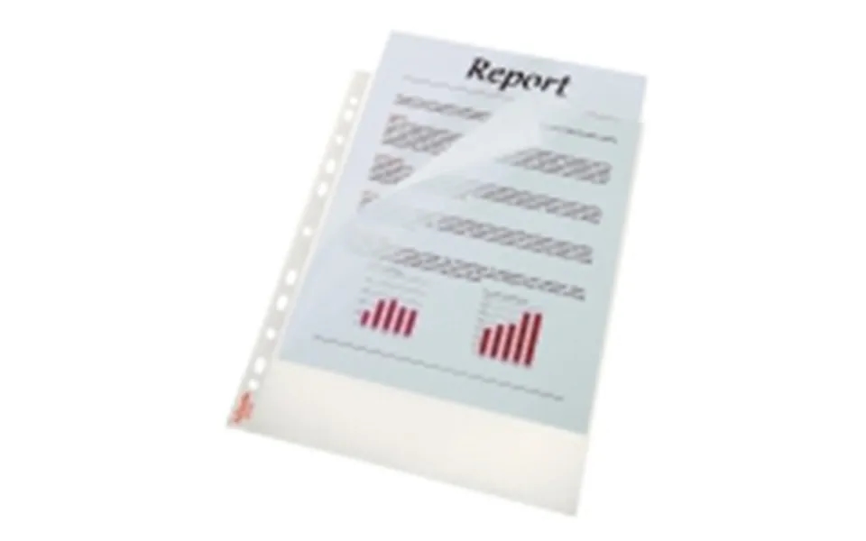 Plastlommer A4 Esselte 0,115 Mm Åben Top Venstre Præget - 100 Stk