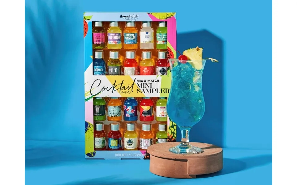 Gaveæske Med Drinkmix Mini Sampler - Thoughtfully