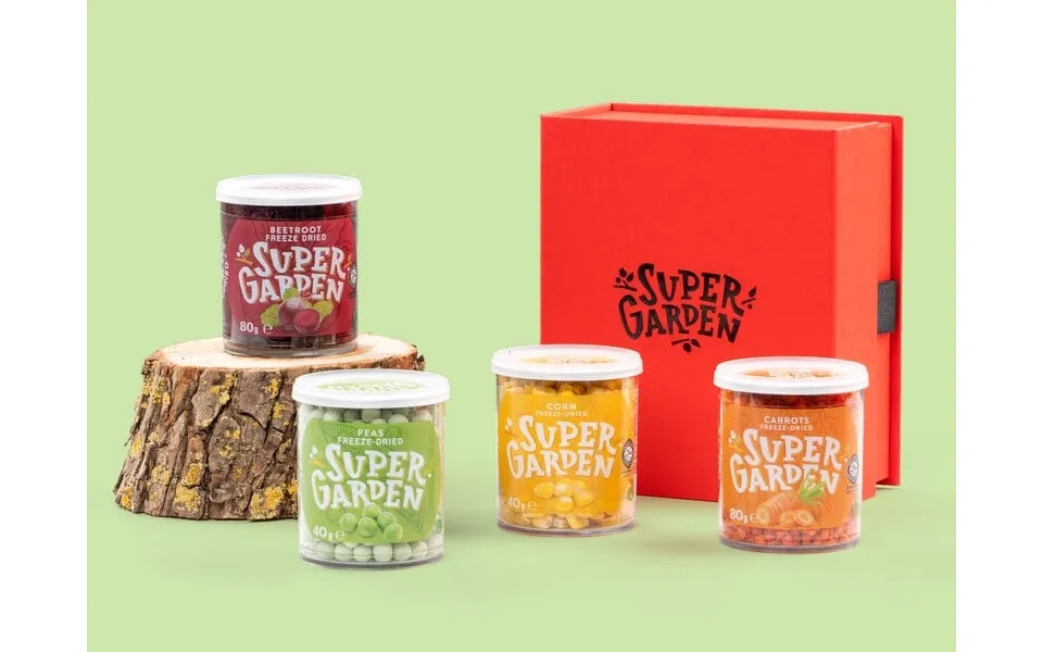 Gaveæske Med Frysetørrede Grøntsager