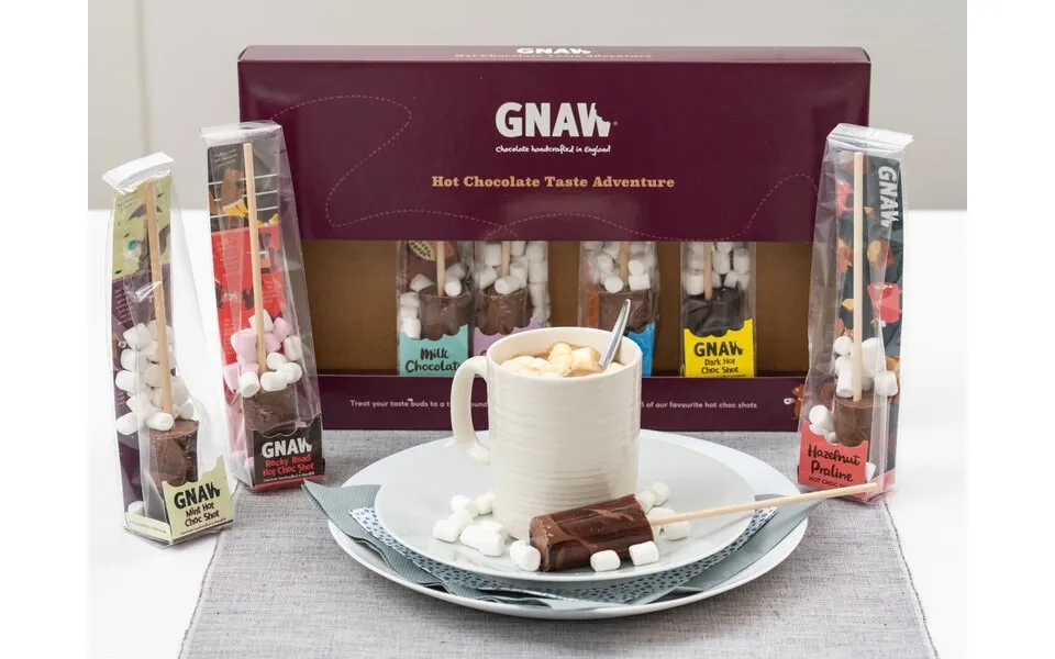 Gnaw Varm Chokolade Smagseventyr 8-pak