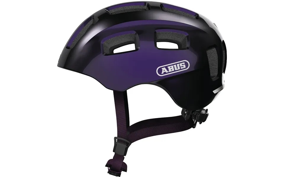 Abus Youn-i 2.0 Hjelm M. Led Lys - Black Violet