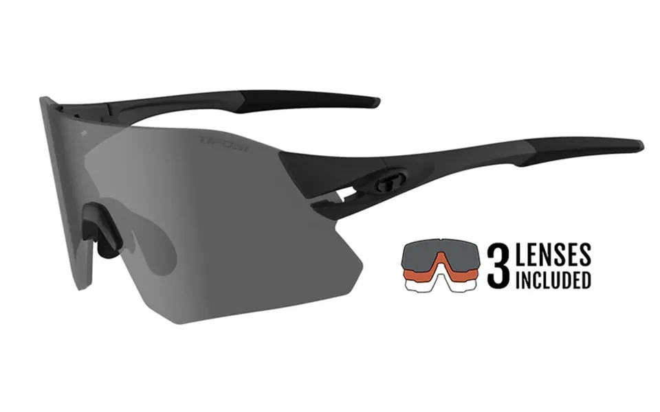 Tifosi Rail Cykelbriller Blackout Smoke Ac Red Clear